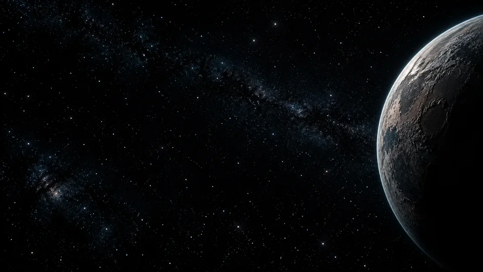 A planet and star field in the Starship quiz game world
